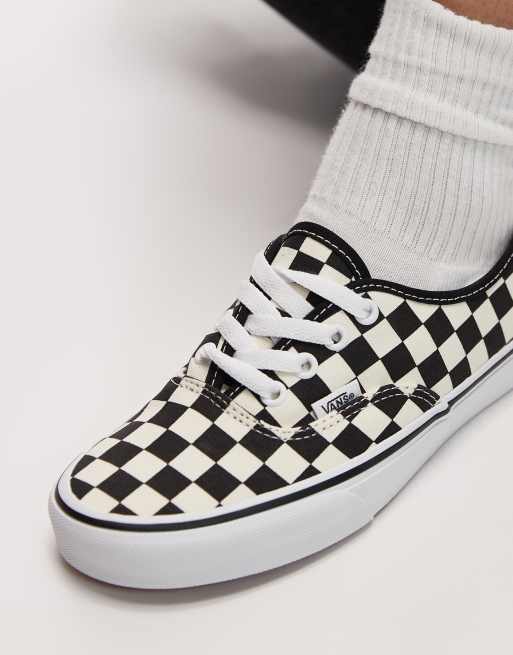 Zapatillas de deporte en blanco y negro de Vans Authentic, 4 de 5