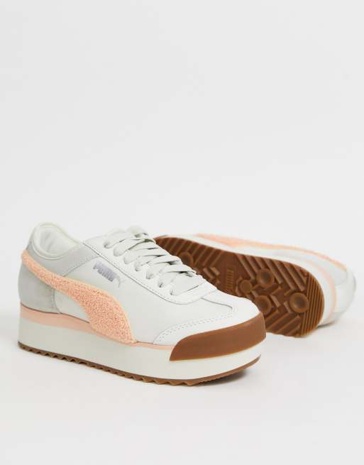 Puma roma rosa con blanco sales