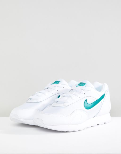 Zapatillas de deporte en blanco y verde Outburst de Nike Zapatillas de deporte en blanco y verde Outburst de Nike