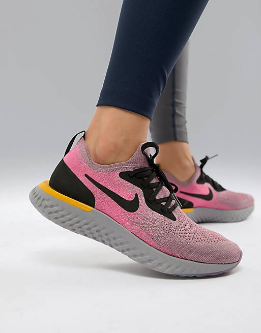 Admisión Medalla gráfico Zapatillas de deporte en color ciruela Epic React de Nike Running | ASOS