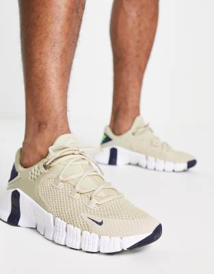 Zapatillas de deporte en color hueso Free Metcon 4 de Nike Training
