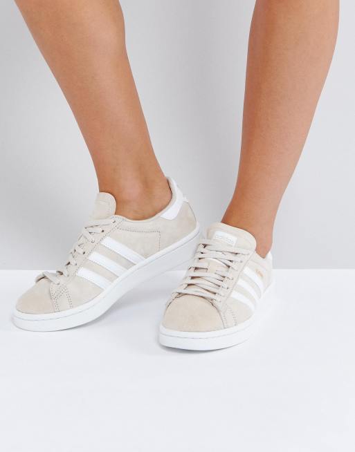 Recoger hojas Maniobra Hipócrita Zapatillas de deporte en crema Campus de adidas Originals | ASOS