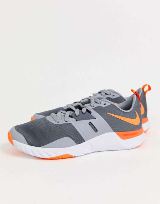 Zapatillas en gris y naranja Renew Retaliation de Nike Training | ASOS