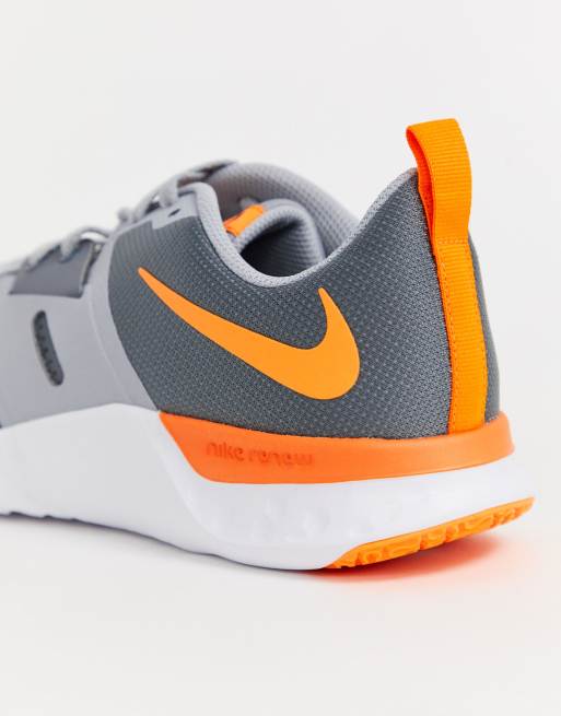 Nike gris 2025 y naranja