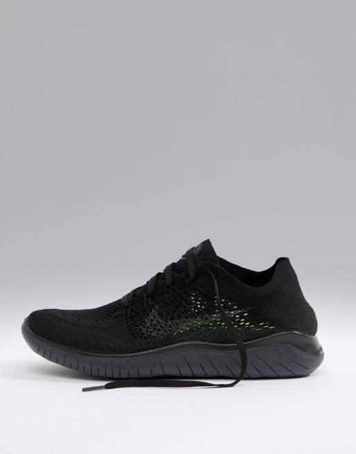 Zapatillas de deporte en negro 942838 002 Free Run Flyknit 2018 de Nike Running Zapatillas de deporte en negro 942838 002 Free Run Flyknit 2018 de Nike Running