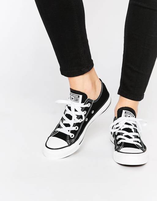 Alegaciones Teoría establecida Relacionado Zapatillas de deporte en negro ox Chuck Taylor All Star Core de Converse |  ASOS