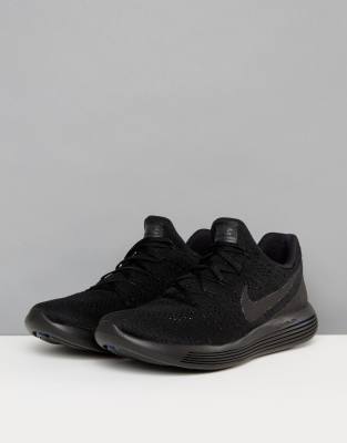 nike flyknit lunarepic negro