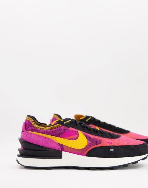 Zapatillas de deporte fucsia deportivo de malla Waffle One de Nike