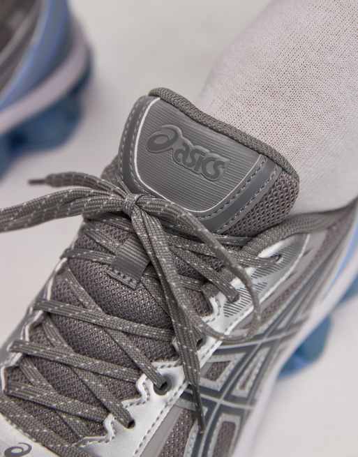 Zapatillas de deporte gris arcilla y azules Gel-Kinetic Fluent de Asics, 4 de 5