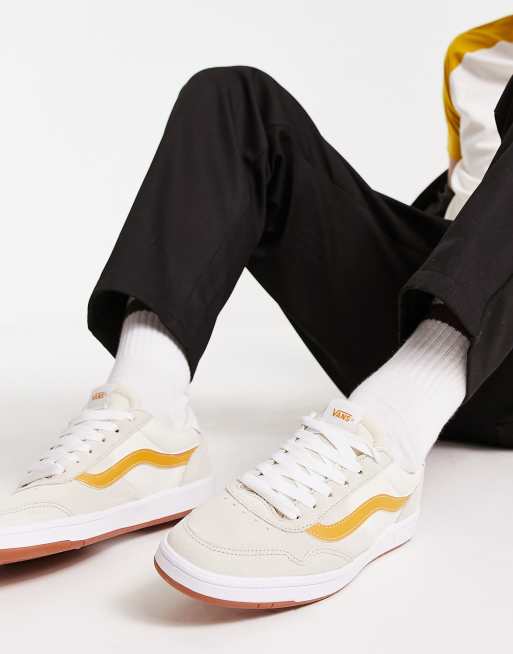 Zapatillas de deporte gris claro y amarillas Cruze de Vans 