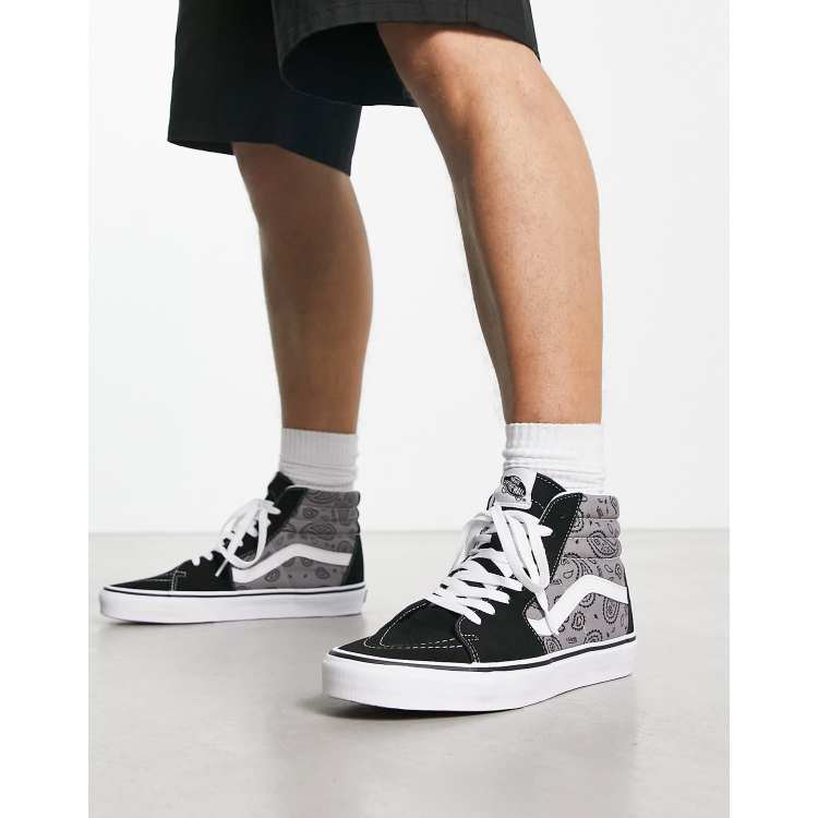 Zapatillas de deporte gris con estampado de cachemir Sk8 Hi de