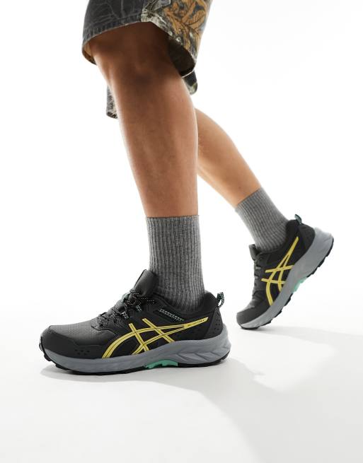 gel venture zapatillas asics correr Zapatillas de deporte gris grafito y amarillo pálido para correr  Gel-Venture de Asics