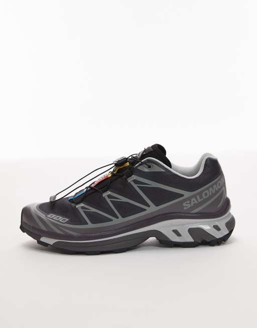 Zapatillas de deporte gris hierro y ciruela XT-6 de Salomon , 2 de 5