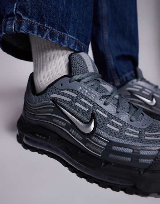 Zapatillas de deporte gris oscuro y azules Air Max TL 2.5 de Nike, 3 de 5