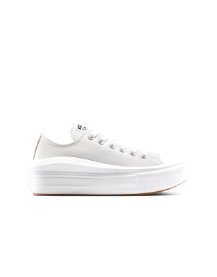 Zapatillas de deporte gris pálido, blancas y negras con plataforma Chuck Taylor All Star Move de Converse - view 1