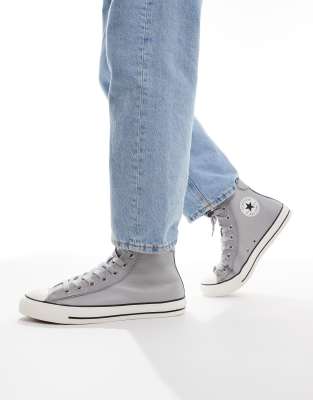 Zapatillas de deporte grises Chuck Taylor All Star Hi de Converse Wide Fit | ASOS