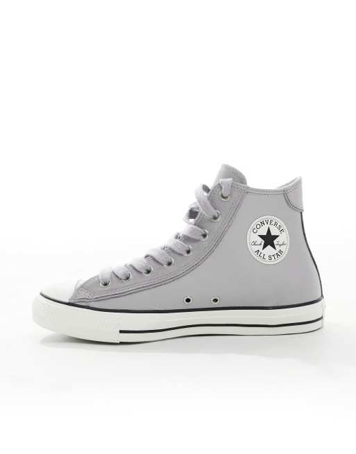 Zapatillas de deporte grises Chuck Taylor All Star Hi de Converse Wide Fit, 2 de 5