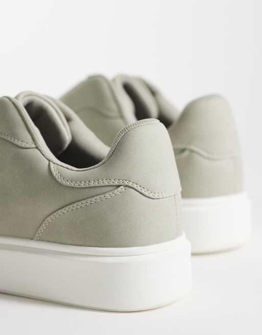 Zapatillas de deporte grises con cordones ocultos de ASOS DESIGN, 3 de 5