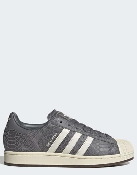 Zapatillas de deporte grises con efecto piel de cocodrilo Superstar II de adidas Originals - view 1