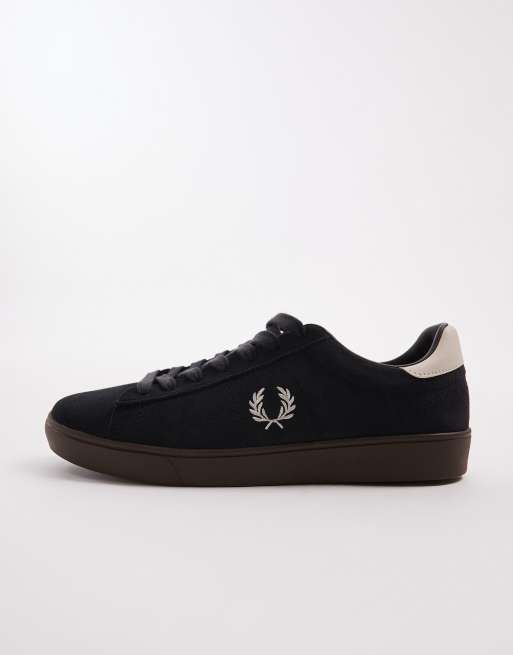 Zapatillas de deporte grises con suela de goma marrón de ante Spencer de Fred Perry, 2 de 5