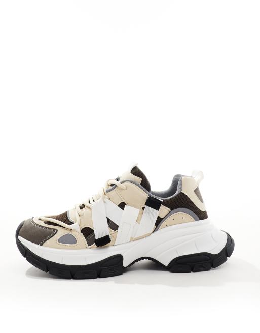 Zapatillas de deporte grises con suela gruesa de ASOS DESIGN, 2 de 5