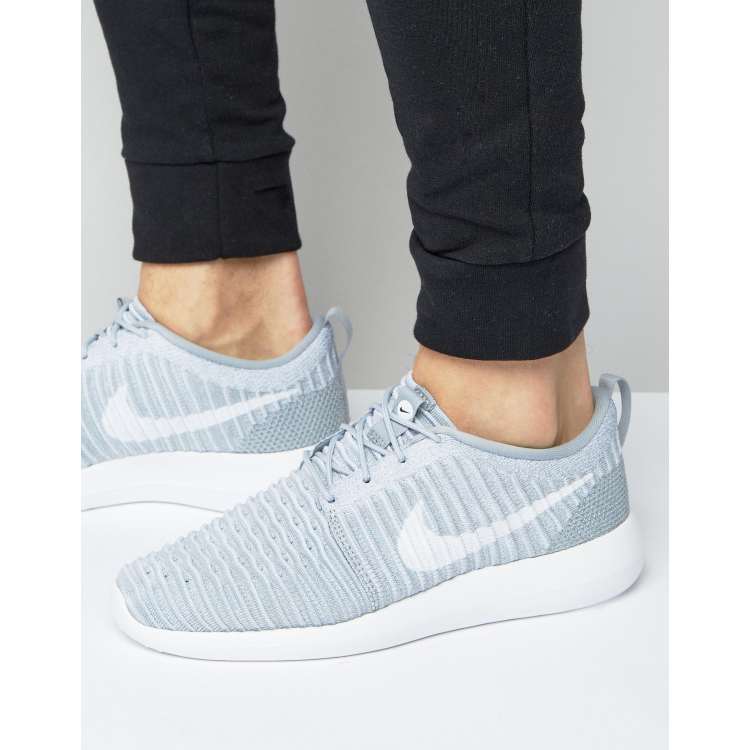 Nike roshe two flyknit hombre best sale plata