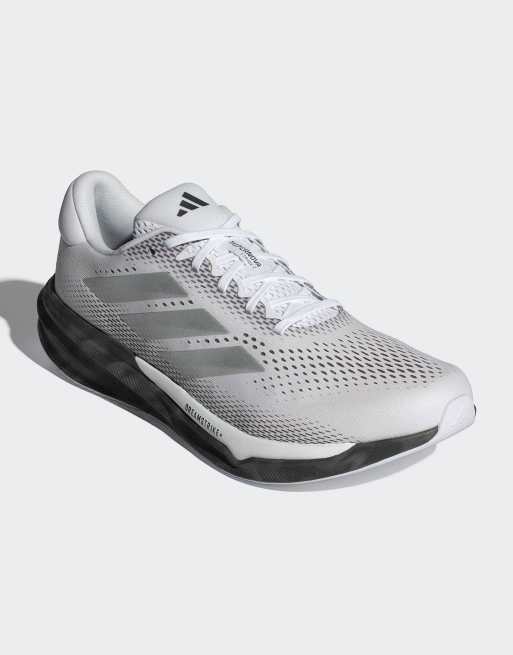 Zapatillas de deporte grises, plateado metalizado y negro básico para correr Supernova Stride 2 de adidas Performance
