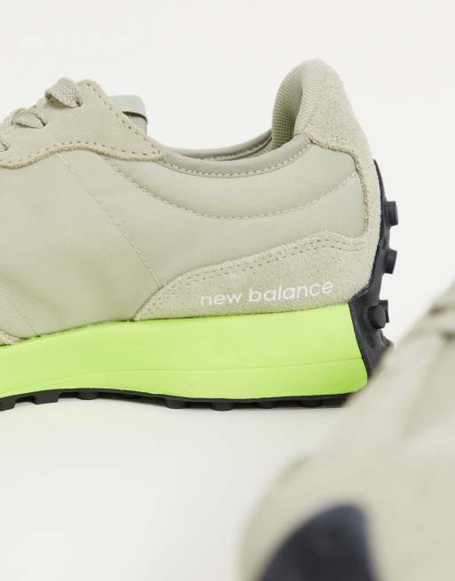 New balance grises store y amarillas