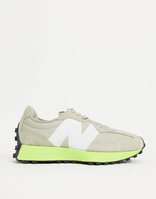 New balance grises store y amarillas