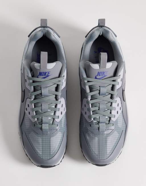 Zapatillas de deporte grises y azules Air Max 90 Drift de Nike, 3 de 5