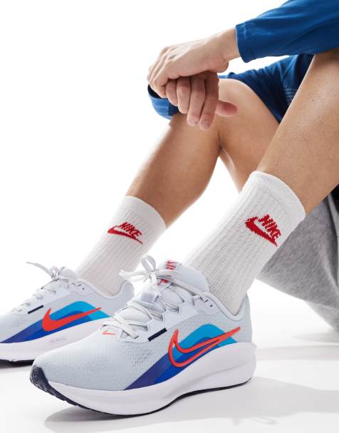 Zapatillas de deporte grises y azules Downshifter 13 de Nike Running - view 1