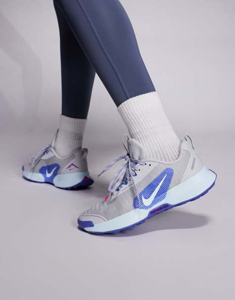 Zapatillas de deporte grises y azules Juniper Trail de Nike Running - view 1