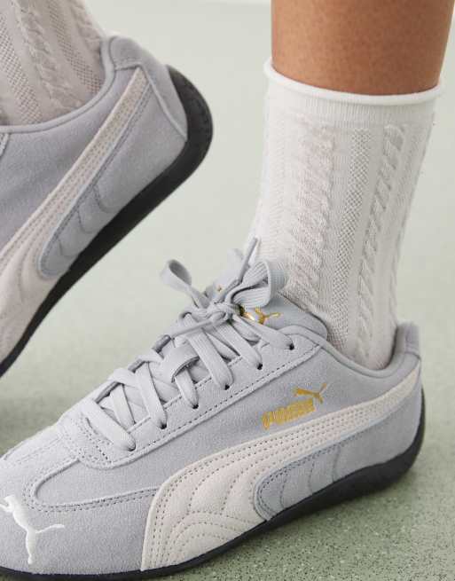 Zapatillas de deporte grises y blancas Speedcat OG de PUMA, 4 de 5
