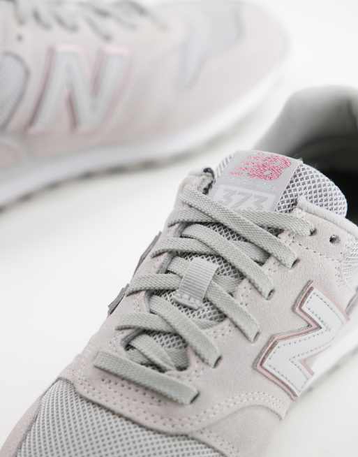 Degenerar Abrasivo huella Zapatillas de deporte grises y rosas 373 de New Balance | ASOS