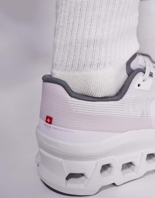 Zapatillas de deporte grises y rosas para correr Cloudmonster Void de ON, 5 de 5