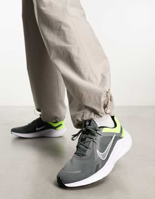 Nike gris con clearance verde