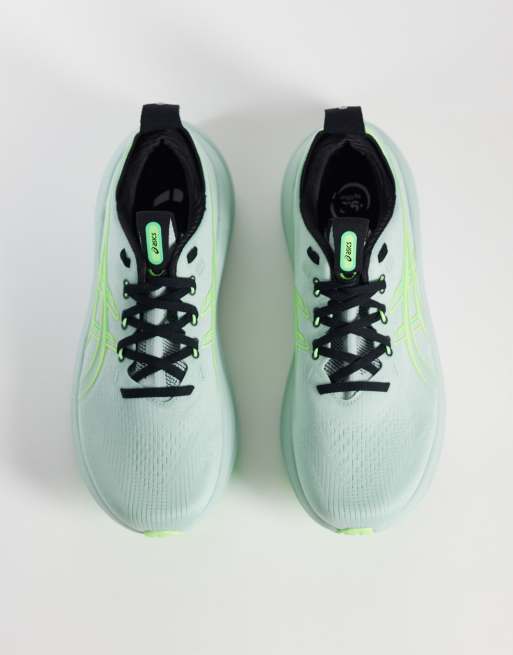 Zapatillas de deporte grises y verdes Gel-Nimbus 28 de Asics, 2 de 5