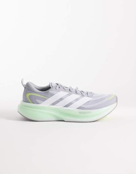Zapatillas de deporte grises y verdes Supernova Glide de adidas Running - view 1