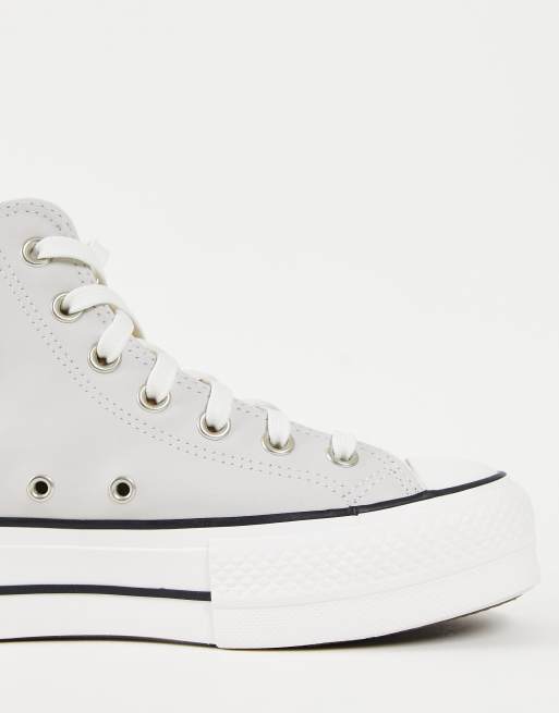 Zapatillas de deporte hi-top blanco hueso plataforma Chuck Taylor Lift Hi de | ASOS