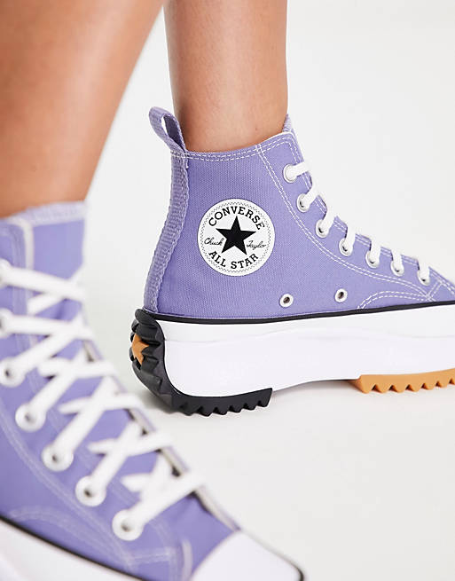 Suponer Londres esposas Zapatillas de deporte hi-top color lila pizarra Run Star Hike Hi de Converse  | ASOS