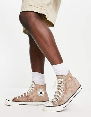 Zapatillas con acabado lavado de lona Chuck Taylor All Star Hi de Converse