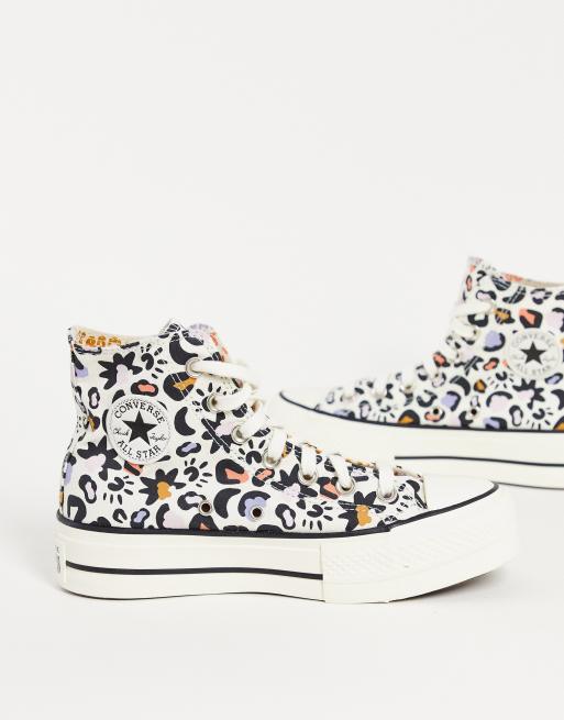 Converse estampado leopardo sale