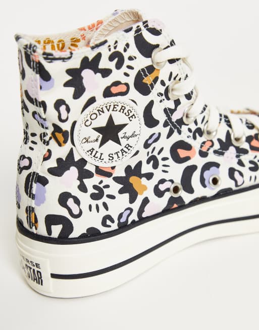 Converse estampado leopardo sale