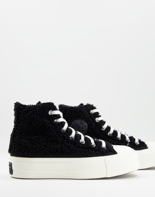 Converse negras plataforma on sale asos