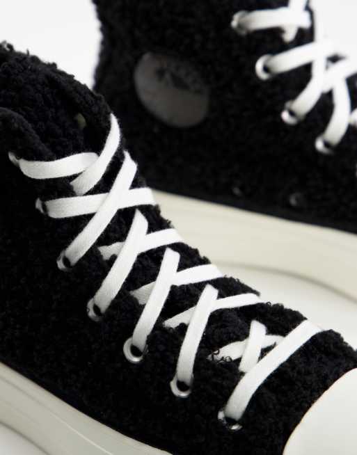 Converse negras plataforma outlet asos