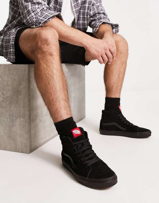 Zapatillas de deporte hi-top negras de ante Sk8-Hi de Vans , 3 de 4