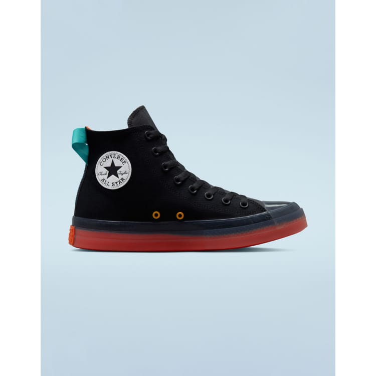 Converse negras con naranja hotsell