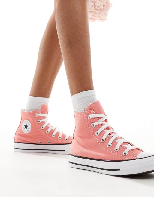 Zapatillas de deporte hi-top rosa caramelo Chuck Taylor de Converse