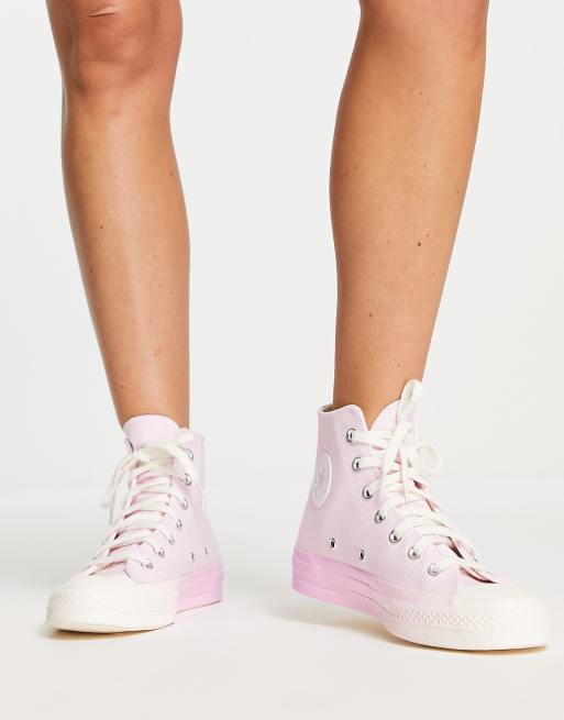 Zapatillas de deporte hi-top rosa degradado Gradient Heat Chuck Taylor 70 Hi de Converse, 3 de 4