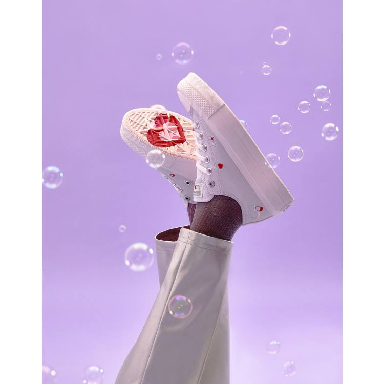 Zapatillas de deporte lilas Lift Ox Heart de Converse ASOS